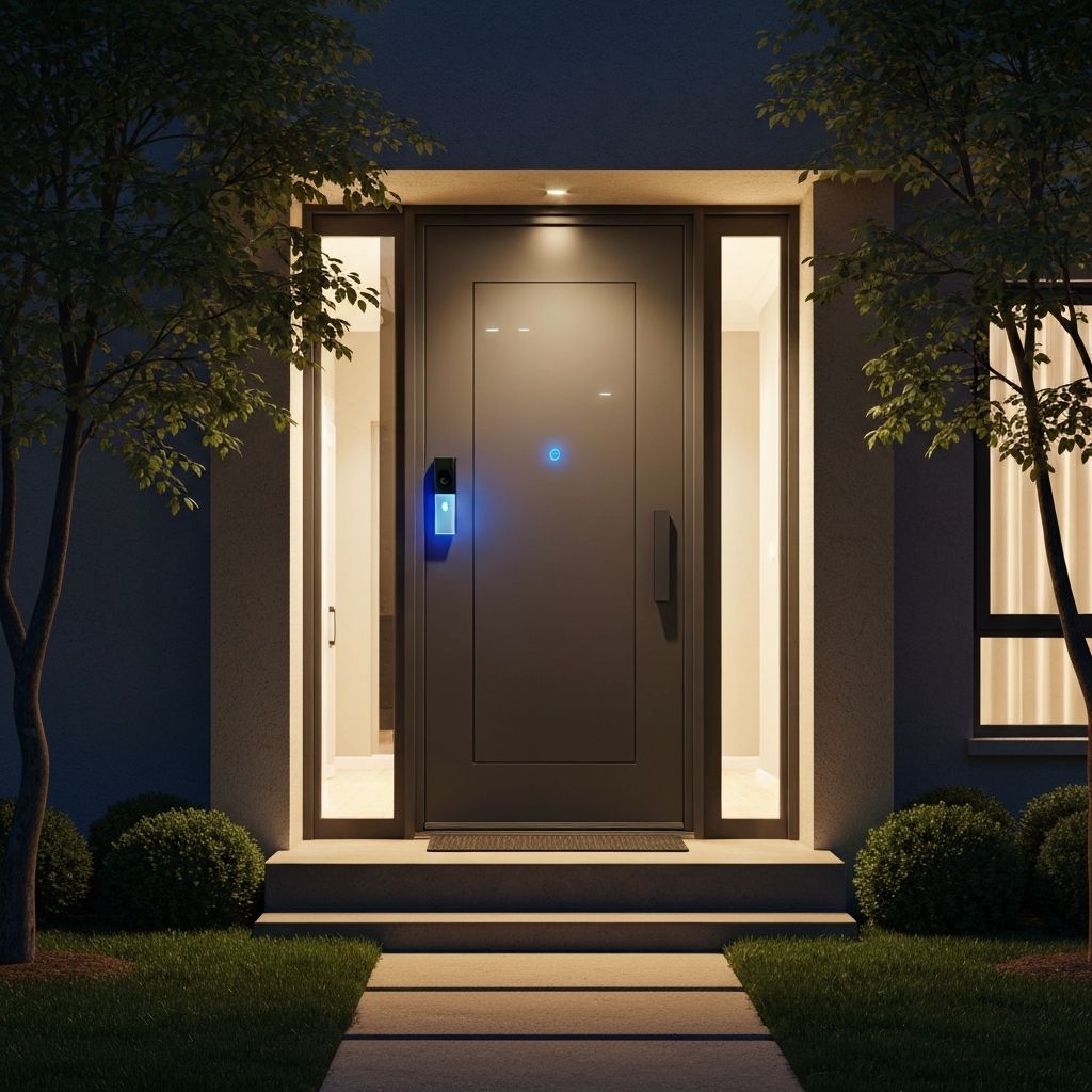 Smart doorbell in action